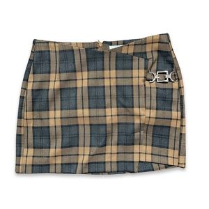 Bershka Plaid Skort Size S